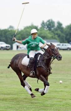 Capitol Polo Club rider Sofia Bignoli, 14, participates in a match on Sunday. Tom Fedor/The Gazette